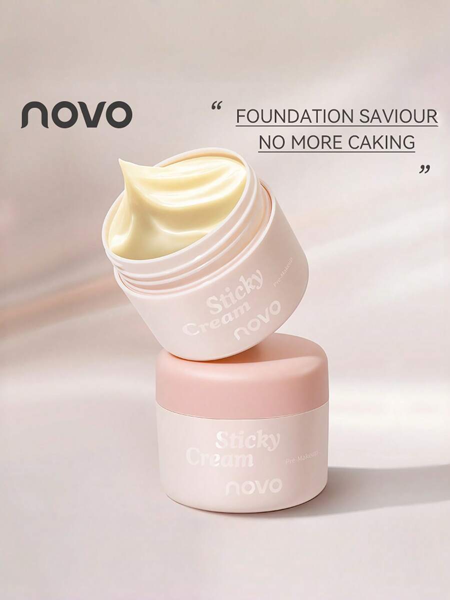 NOVO 保湿妆前乳,隐形毛孔填充,不卡粉,快速吸收,滋养面部保湿霜,适合所有肤质 - 01#貼貼霜 - 查看 1