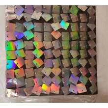 2pz Panel Decorativo Moderno Panel de Lentejuelas Reflejante Decorativo Fácil de Instalar Eventos/Festivales Fiesta/Negocios/Decoradores Profesionales,1*1m - Multicolor - Ver 6