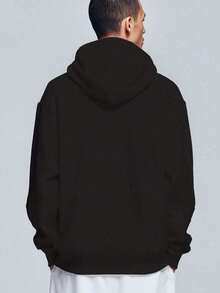 Men Zip-Up Hoodies - 黑色 - 查看 2