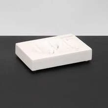 Polyresin Bathroom Suite Display Model Bathroom Decorations Set, Including Liquid Soap Dispenser Bottles, Tray, Storage Tray, Wood Comb Holder, Toothbrush Holder, Rinse Cup, Soap Dish, Bathroom Vanity Accessories, Mix And Match As You Wish Bathroom Accessories Bathroom Organizer Fall Decor Back To School - White - View 14