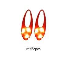 5pcs/2pcs/1pc LED Pet Flashing Pendant Collar, Waterproof Dog Collar Light For Outdoor Walking, Silicone LED Dog Collar Tag Light For Night Safety Decor, Battery Included