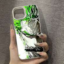 Anime Design - Cool Gre Hair Warrior Pattern Phone Case, Compatible With  16ProMax 16Pro 16Plus 16 15ProMax 15Pro 15Plus 15 14ProMax 14Pro 14Plus 14 13ProMax 13Pro 13 12ProMax 12Pro 12 11ProMax 11Pro 11 Fashion Phone Shock Absorber Cover. Halloween Accessories. Halloween Fall  17 Pro Case Cover Fundas  Cute Phone Case Matching Phone Cases Anime Phone Case  14 Cases   Case Halloween Fall - Trộn màu 2 - Xem 2