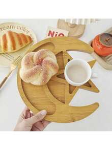Asymmetrical Density Board Star Moon Tableware, Household Fruit, Dessert, Barbecue, Salad, Dessert Plate - Multicolor - View 5