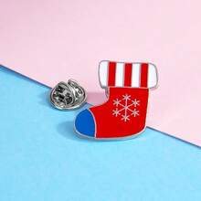 11 Stücke personalisierte Cartoon Weihnachtsserie Brosche, süße Weihnachtsmann Öltropfen Anstecknadel, Weihnachtsgeschenk, Weihnachtsanstecknadel, Weihnachtsdekoration - Weiss - Übersicht 7