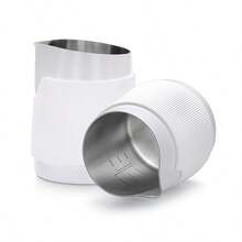 1个白色或黑色350毫升奶泡壶，防烫硅胶杯套，适用于咖啡杯、奶泡器、拿铁壶、泡沫杯、咖啡壶，是滴滤咖啡机和咖啡制作套装的绝佳礼物