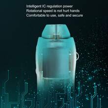 Lima eléctrica para uñas para bebés Mini lima eléctrica portátil para uñas con luz nocturna para niños y adultos Color blanco - Blanco - Ver 4