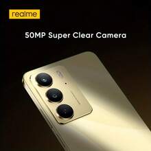 Realme C75，全球版智能手机，8GB+128GB，5828mAh 大容量电池，安卓 14 系统，5000 万像素 AI 智能摄像头，6.72 英寸 90Hz 全高清显示屏 - 黑色 - 查看 5