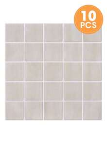 1/10/20 PCS Square Peel And Stick PVC Wall Panels, Decorative Wall Stickers, 3D Self-Adhesive Wall Stickers, Multiple Colors, Home DIY Wall Decoration, Simple Decoration, Waterproof, Heat-Resistant, For Kitchen, Bedroom, Living Room - Multicolor - View 17