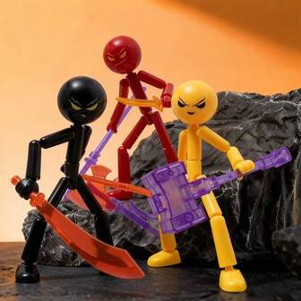 Kreative DIY zusammengebaute Modell-Actionfigur, mehrgelenkige posierbare Puppe, Heimdekoration Sammlungsgeschenk, Geburtstags-/Weihnachts-/Neujahrgeschenk, entfessle deine Fantasie, wage es zu erschaffen