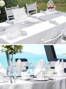 1-6 chiếc khăn trải bàn bằng vải satin đỏ, khăn trải bàn bằng lụa mịn, dây thắt lưng ghế 12inx108in, trang trí phòng và bàn ăn, hoàn hảo cho tiệc, đám cưới, tiệc chiêu đãi, Giáng sinh - Nhiều màu(12in*108in) - Xem 7