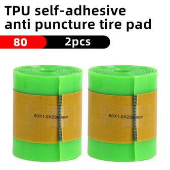 2 pièces Doublures de pneu de vélo VXM, 26", doublures de pneu de vélo de montagne 700C résistantes aux perforations et auto-adhésives, conviennent pour les pneus 27,5" et 29"