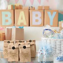 50/100 bolsas de papel kraft marrón, bolsas de embalaje duraderas para regalos de fiesta, aperitivos, galletas, hamburguesas, adecuadas para pequeños negocios, comestibles, almuerzos, recuerdos de fiesta, para llevar, aplicables para fiestas, bodas, cenas de verano, vuelta al cole, Día Nacional, Halloween, Navidad