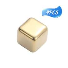 4 Pieces, 8 Pieces Customized 304 Stainless Steel Frozen Ice Cubes, Customizable Name Date, Reusable, Used For Quick Cooling Of Wine And Whiskey, Beer Drinks Cocktails, Unique Gifts For Boyfriends, Husbands, Fathers, Perfect For Birthdays, Anniversaries, Wedding Gifts, Groomsmen Gifts - Text Version - View 12