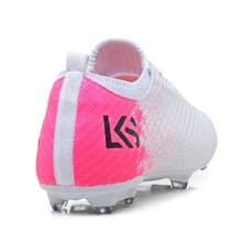 Men's And Women's Soccer Cleats - Durable And Comfortable - 白色/粉紅色 - 查看 4