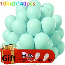 100pcs/40pcs 10-Inch Macaron Color Latex Balloons, Suitable For Birthday Decoration, Holiday Party, Wedding Decoration, Retirement Party, New Year Decoration, DIY Decoration, And Various Occasions