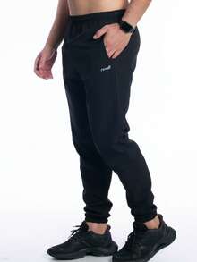 Ripoll Kit Of 3 Men's Windbreaker Tactel Elastane Jogger Pants For Training, Gym, And Sports - 黑色/鉛色/海軍藍 - 查看 4