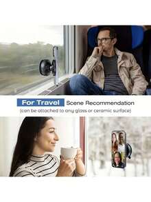 1 Giá đỡ điện thoại trên ô tô từ tính có thể điều chỉnh - Chắc chắn, nhiều góc, phù hợp với nhiều kích cỡ điện thoại thông minh, xoay 360° không giới hạn, cốc hút ổn định, không cần keo dán, Giá đỡ điện thoại thông minh | Giá đỡ cốc hút | Giá đỡ điện thoại chống nước - Nhiều màu - Xem 7