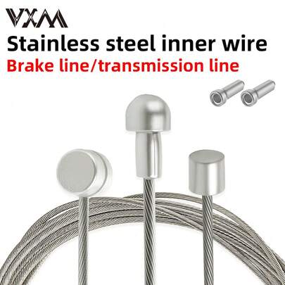 VXM Mountain Bike/Road Bike Folding Bicycle Stainless Steel Derailleur Cable, Brake Cable, Inner Cable, Steel Wire Rope Brake Cable