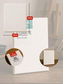 Kit 2 Tela virada luarte 10x15 Para Artistas Iniciantes ou Profissional - Branco - Visão 3