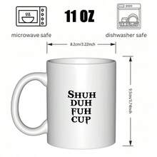 1pc Funny STFU Mug - Shuh Duh Fuh Cup, Non-Slip Base, Office & Travel Cup, Funny Workplace Gift For Coworkers, Valentine's, Father'S Day, Labor Day - Hand Wash Only, Reusable Coffee Mug For Home, Parties, Or Everyday Use, Party Favor, Humorous Design, Sturdy Construction, Novelty Drinkware, Party Planners, Grandmother, Ministry, Minister, Cup About To Be Little Grandmother, Coffee Mug, Cup - Màu xanh hải quân - Xem 4
