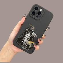 Funda de Teléfono Suave Angel Eyes con Diseño de Cruz y Impresión UV, Ofreciendo Acabado Mate y Protección de 360 Grados para Varios Modelos de , Incluyendo 11, 12, 13, 14, 15 Pro Max, 16, 17, XR, X/XS, 7, 8 Plus, SE y Mini. - Mezcla de colores - Ver 2