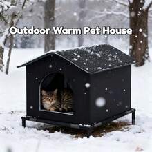 户外猫舍，冬季户外猫屋，猫舍，防水辅助，易于清洗的宠物猫屋 Wanderingsgrange