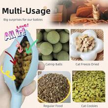 3pcs Silicone Fish-Shaped Cat Chew Toy - Interactive Treat Dispenser, Puzzle Snack Pet Toy For Dental Health, No Batteries Needed, Materials, Interactive Cat Toys