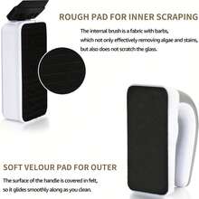 1pc Aquarium Magnetic Brush, Floating Double-Sided Cleaning Tool, Algae Scraper, Strong Magnet Fish Tank Brush