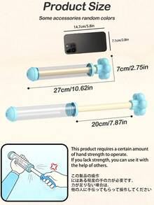 1个夏季ABS材质烟花水炮，采用拉出式设计，储水量大，适用于游泳池、海滩、草坪和水上乐园。 - 彩色 - 查看 10