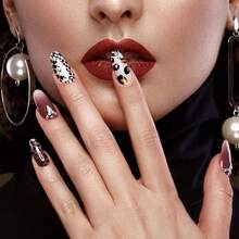 10 Pcs Print Leopard Nail Art Stickers, Adhesive Decals Nail Art Supplies, Snake Print Nail Foils, Manicure Accessories For Nail Decorations{Inchcolorinch:InchLeopard-Print2(10Sheets)Inch} - 豹紋2(10張) - 查看 6