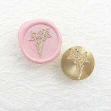 1pc 25mm Copper Head Wax Seal Stamp, With Flower, Plants, Bee, Cat And Rabbit Designs, For Retro Sealing Wax/Stamps, Invitations, Gift Wrapping, Scrapbooking, Etc. Back To School - Multicolor - View 34