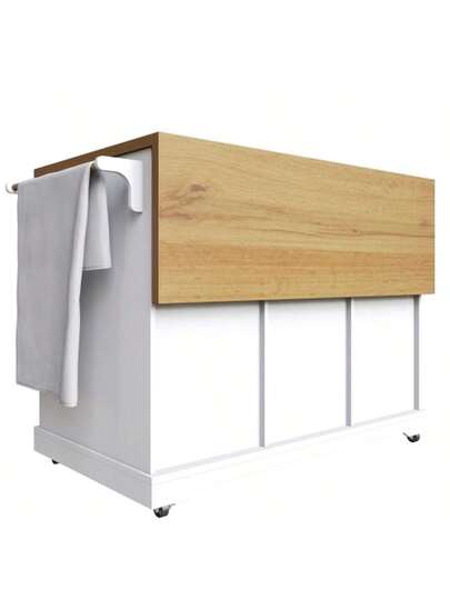 High Quality Kitchenware, Multifunctional Serving Trolley Storage Space Large Space, Mobile Buffets, Kitchenware Kitchens, Zwart view 7