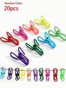 Agrafe creative 5/10/20 piese - Clipuri rezistente la rugină extrem de estetice pentru uscarea hainelor, fotografii, semne de carte, calendare, saci de gustare, agrafe pentru decorarea peretelui pentru copii (multicolor)