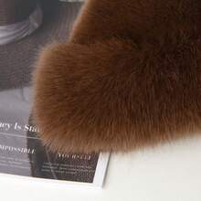 2顶奢华仿毛皮渔夫帽 – 女士时尚纯色冬季加厚保暖柔软舒适毛绒帽，适合寒冷天气，女士冬季毛绒渔夫帽，厚实蓬松毛皮护耳帽，防风，冬季时尚单品，温暖时尚的女士毛绒帽 - 彩色 - 查看 6