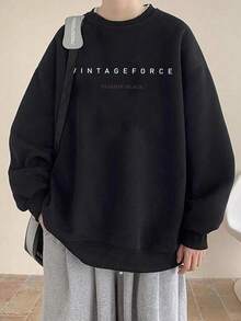 Men Sweatshirts - Black - View 2