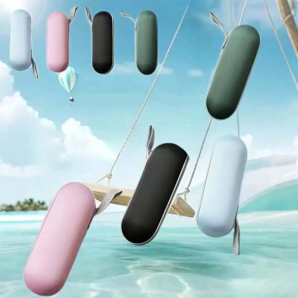 1 Paraguas plegable a prueba de viento, caja de almacenamiento portátil, caja de almacenamiento de artículos pequeños - Estructura de plástico ligera y resistente, diseño de viaje compacto adecuado para ir al trabajo, viajes de negocios y vacaciones - Disponible en varios colores - Caja de paraguas duradera y portátil, un accesorio de moda imprescindible para el transporte diario y las actividades al aire libre de hombres y mujeres, con un marco reforzado y una construcción de alta calidad, ideal para personas de negocios y viajeros frecuentes