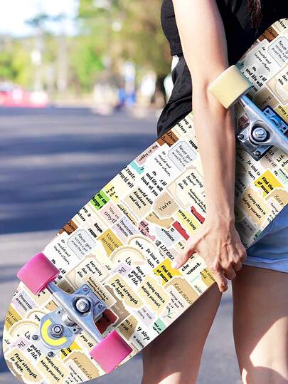 50pcs Hand Tear Text Stickers, Alien Hand Tear Feel, Inspirational Text Stickers, INS Style English Handbook Decoration Stickers