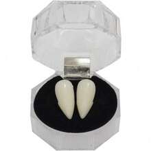 Vampire Teeth Fangs Dentures Cosplay Props Halloween Props Party Favors - Default - View 4