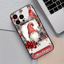 Funda de Teléfono de Gnomo Navideño para 11 a 16 Pro/Plus, Funda Protectora con Diseño Impreso Exquisito, Antigolpes y a Prueba de Choques, Ofrece Protección Completa, Opción de Regalo Perfecta - Colores mixtos - Ver 4