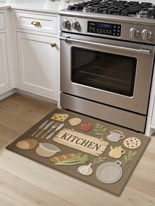 DAJIANG 1 件加厚绒面门垫，厨房地毯，底部防滑，简约ins风舒适垫，玄关地毯，厨房地垫，可机洗，易于清洁，节日家居装饰，房间装饰，秋季，冬季，卧室，感恩节，圣诞节 - 彩色 - 查看 4