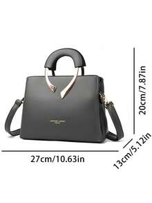 2025新款女士高品质真皮休闲斜挎包，奢华钱包和手提包，女士包袋，设计师手提包 - 灰色 - 查看 4