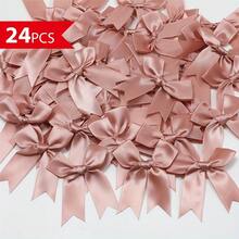 红色缎带蝴蝶结 - 精美礼品包装、手工艺品、生日和婚礼装饰、涤纶材质、节日礼物、礼品包装用品 - 多色隨機 - 查看 12