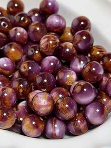 梦幻星空镂空珠镀金扎染散珠 DIY 手工手链饰品配件 - 50顆 - 查看 12