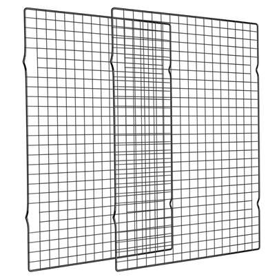 2pcs Cooling Rack For Baking, 16x10 Inches Baking Rack, Thick Wire Cookie Rack For Cooking, Roasting, Grilling, Drying, Oven , Fits Half Sheet Pan, Black Christmas Party
