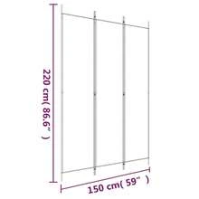 Larryhot Divisorio per ambienti a 3 pannelli, bianco, 150x220 cm, tessuto, adatto per soggiorno, camera da letto, ufficio, pieghevole e facile da riporre, duplice scopo (schermo per lA, Privacy + decorazione), stabile senza oscillazioni e facile da montare - Bianco - Visualizzare 8