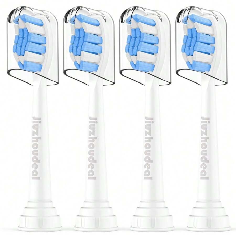 Replacement Toothbrush Heads Compatible With Philips Sonicare, Brush Heads For Sonicare C2 Plaque Control Protective Clean 4100 5100 6100 Electric Toothbrush Blue, 4-Pack{Inchcolor_nameinch:Inch4PackBlueinch} - 4PackBlue - 查看 1