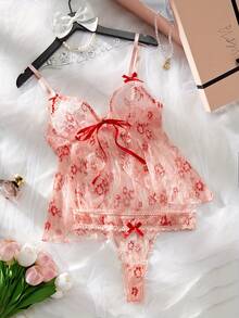 weiweihu Ladies Rose Red Lace Sexy Underwear Set 2-Piece Set Lencería Sexy De Mujer   Lingerie Set>Set   Christmas Lingerie Halloween Costumes For Women Halloween Costumes  Lingerie Set  Lenceria Sexy Para Mujer Pajamas Sets For Women  Christmas Outfit Women  Christmas Pjs Christmas Lingerie  Pajamas Sets For Women Night Gown Women Matching Sets For Women Christmas Pajamas Winter Clothes For Women - 粉色 - 查看 7