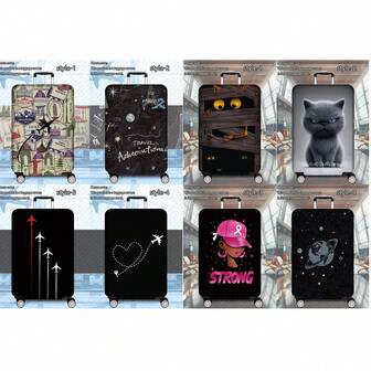 1件300克/平方米。商务系列图案加厚行李箱及加厚行李箱配件。非常适合商务旅行、度假、旅行、托运行李和返校旅行，为您的行李箱增添一抹优雅。适用于20-28英寸的行李箱。