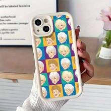 A Phone Case Featuring A Cartoon Face Design, Compatible With For Iphone Models 16, 15, 14, 13, 12, 11, XR, XS, X, Plus, Pro, And Max, This Stylish And Durable Case Is Perfect For , Offering High-Quality Protection That Is Scratch-Resistant And Lightweight, Making It An Ideal Gift And A Popular New Item,Suitable For IPhone17 Air - 黑色 - 查看 5