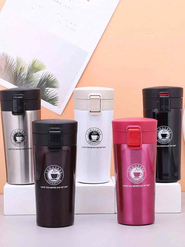 Copo de café portátil clássico de 380/510 ml, ideal para viagens. Feito em aço inoxidável, possui isolamento térmico e é perfeito para bebidas como café, chá, suco e outras bebidas. Ideal para uso externo. Perfeito para leite, café, chá, sucos e outras bebidas.